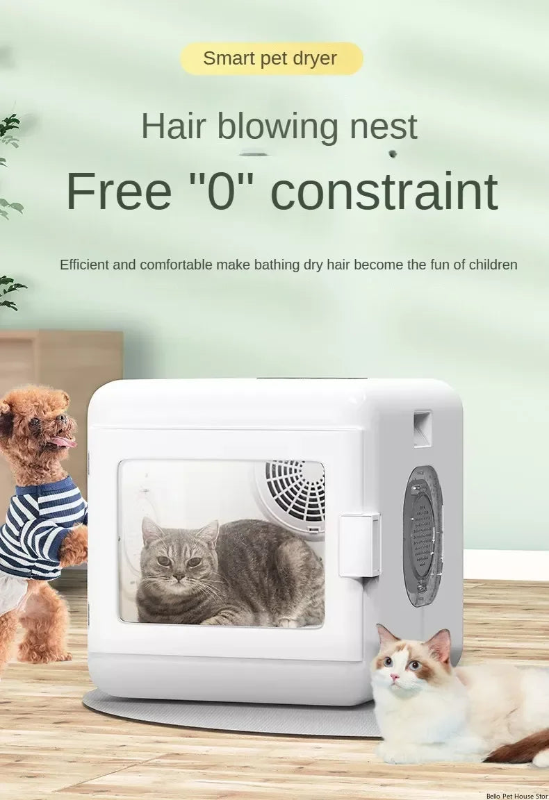 Household Pet Drying Box Pet Water Blower and Hair Dryer Box Pet Dry Room Cat and Dog Dryer Multifunctional Pet Hair Dryer