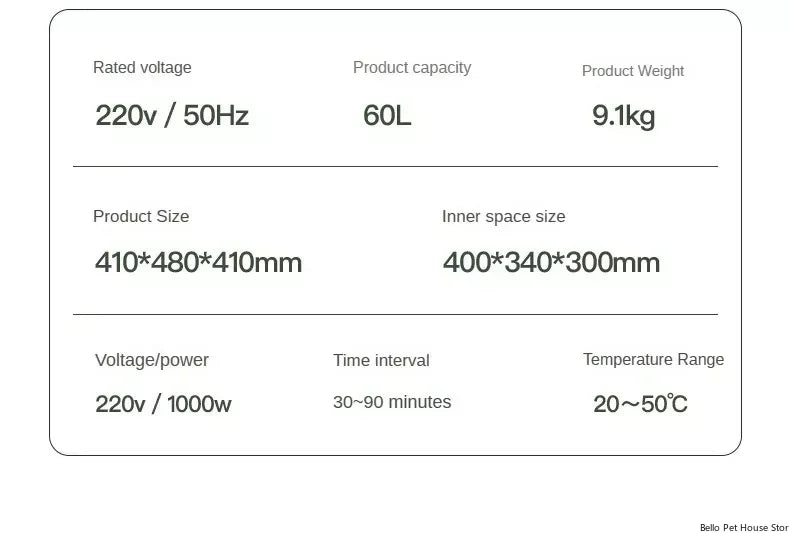 Household Pet Drying Box Pet Water Blower and Hair Dryer Box Pet Dry Room Cat and Dog Dryer Multifunctional Pet Hair Dryer