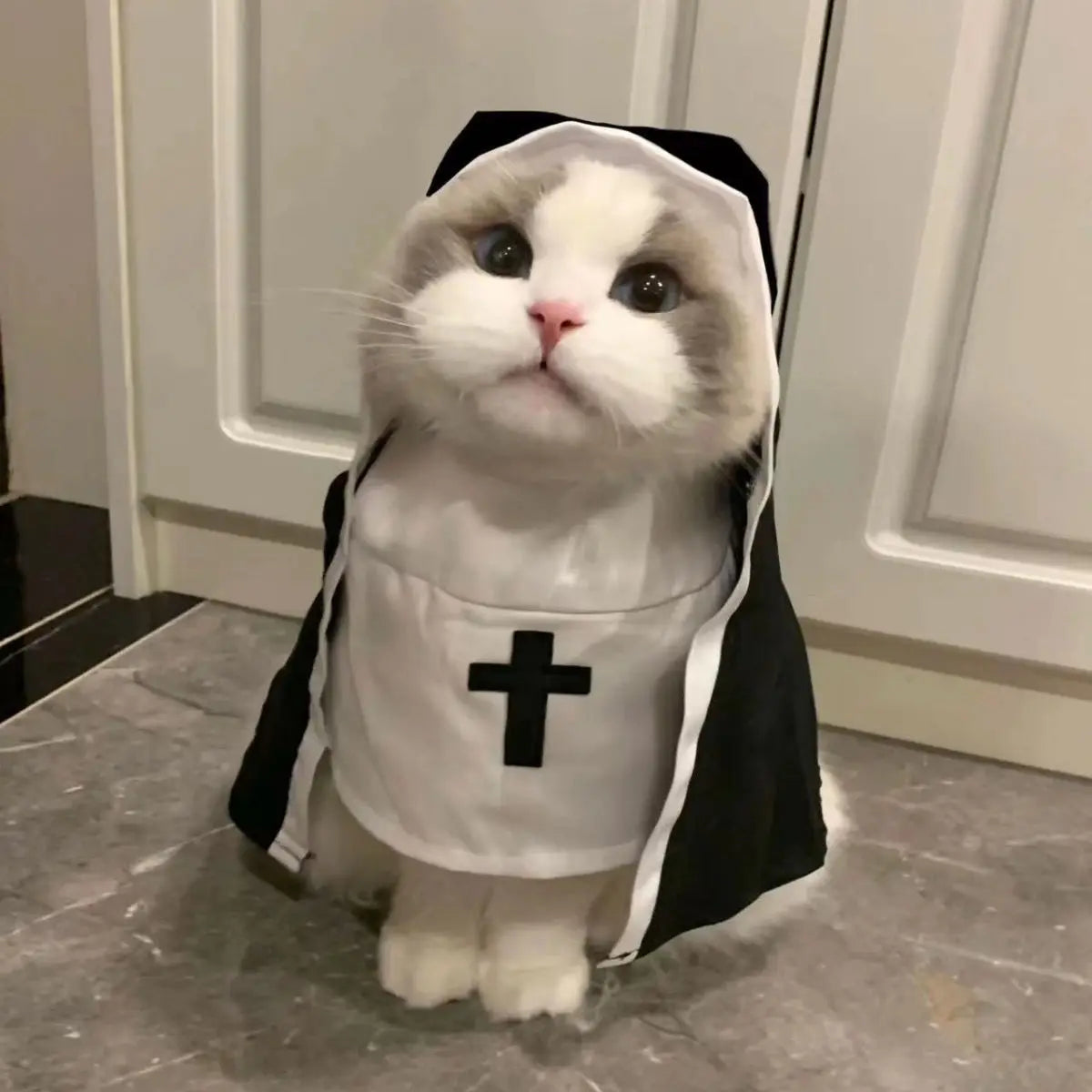 Cute Cat Dress Up Party Kitten Jesus  Clothes For Small Medium Dogs Cats Funny Cat Cosplay Party Costumes  Puppy Pet Accessory