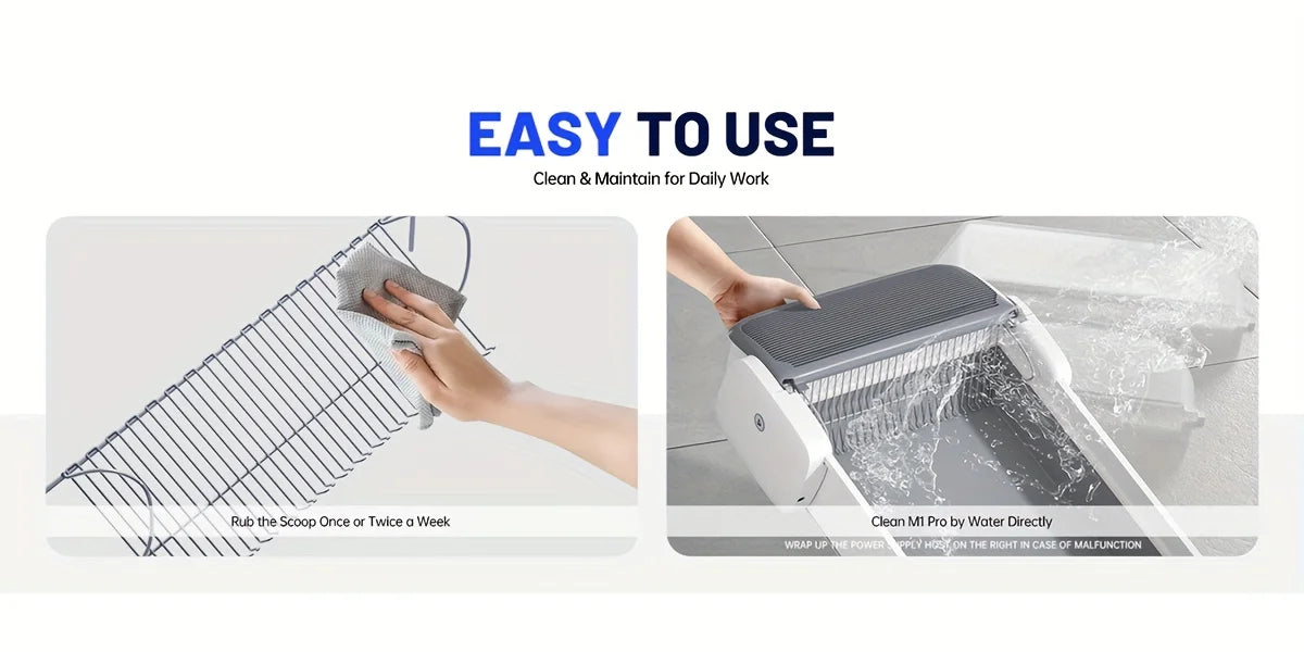 Self Cleaning Automatic Cat Litter Box Robot Open Top Large Capacity App Control Anti Pinch Odor Free Waste System MultiCat Free