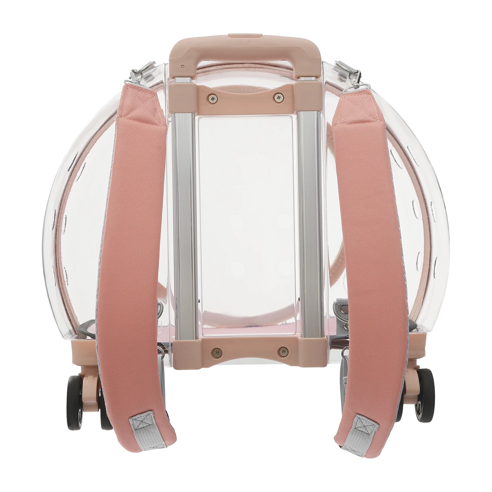 Breathable waterproof, Adjustable Cat Carrier with Rolling Wheels for cats weighing up to 19.84 lbs