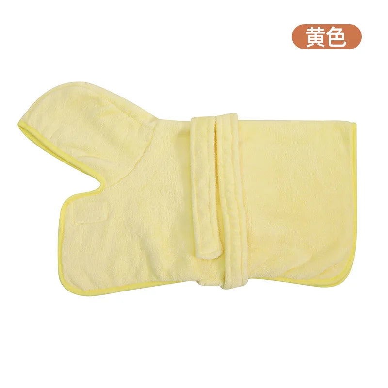 Quick Drying Soft Pet Bath Towel Robe Absorbent Soft Pet Bathrobe Dog Bath Towel for Small Medium Dogs and Cats