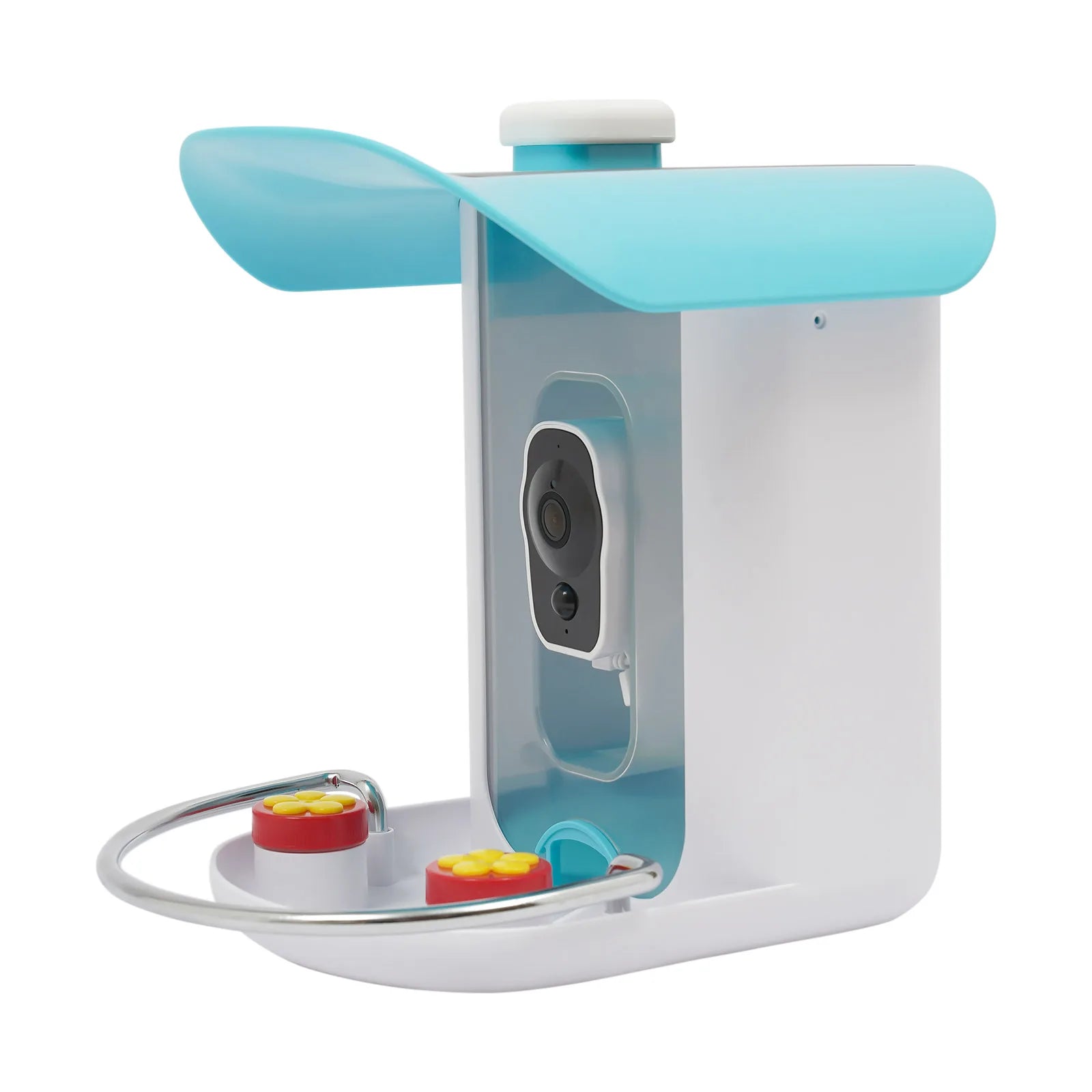 Smart Bird Feeder with Camera, Bird House for Outside, Bird Auto Capture with Solar Panel Can Attract Sparrows, Hummingbirds