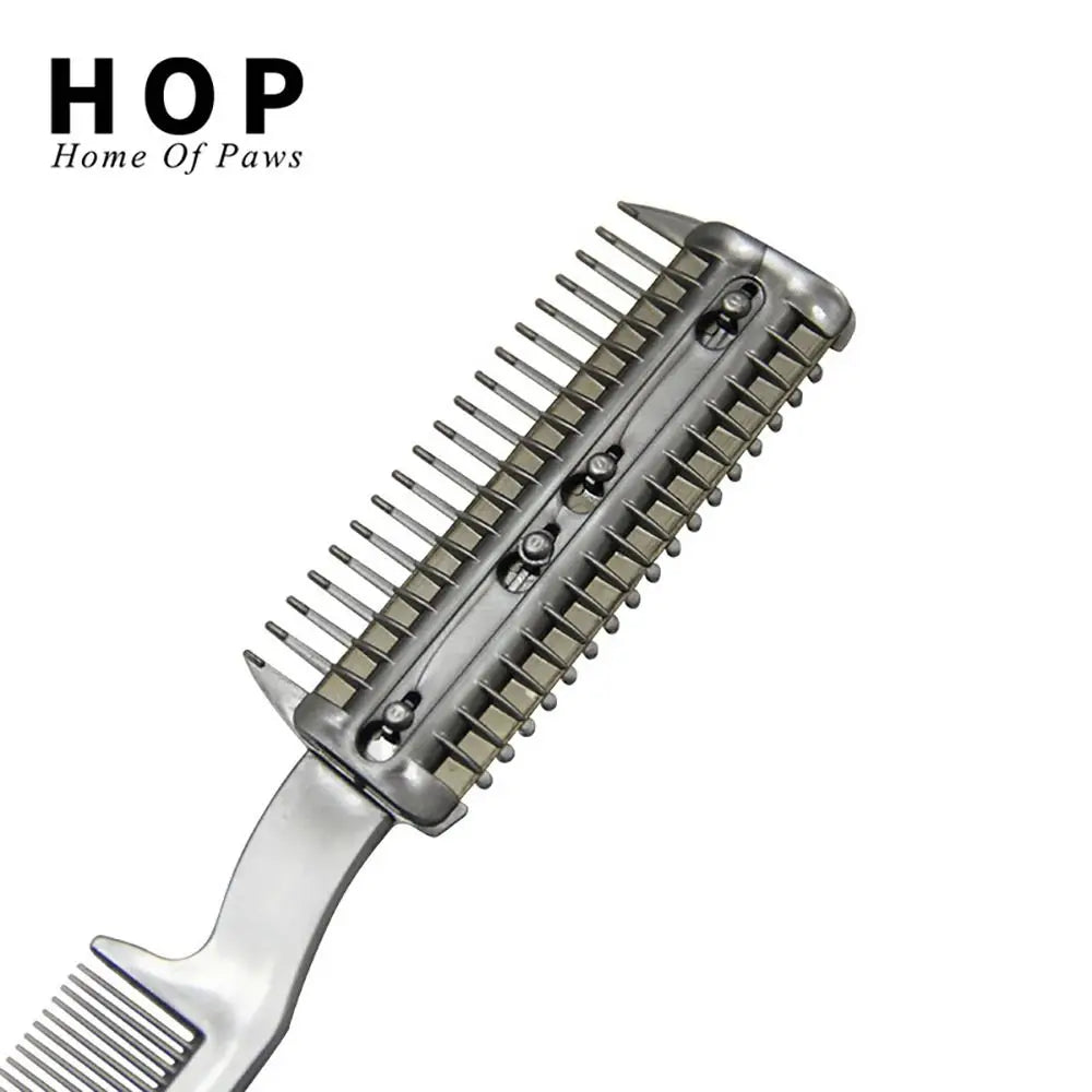 Razor Comb for Dogs Cats with 1pcs Extra Blades, Pet Razor Comb 2 in 1 | Trimming & Grooming, Dog Cat Brush
