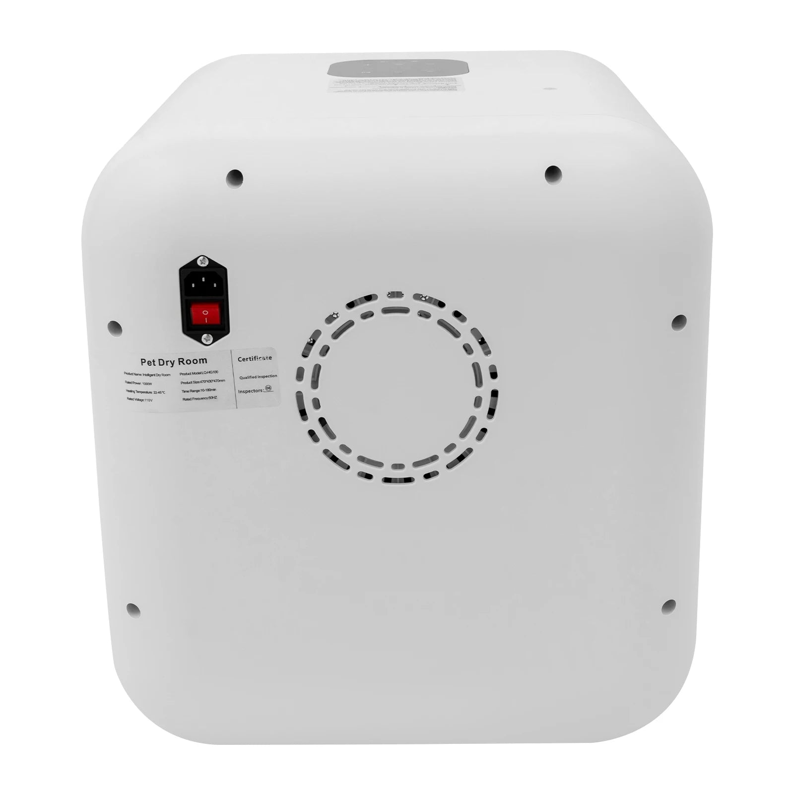 62L/56.3qt Portable 110V 800W  Cat Dog Dryer Box Machine Temperature And Time Adjustable