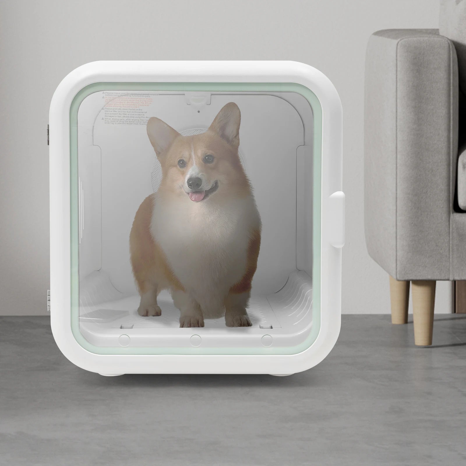 62L/56.3qt Portable 110V 800W  Cat Dog Dryer Box Machine Temperature And Time Adjustable