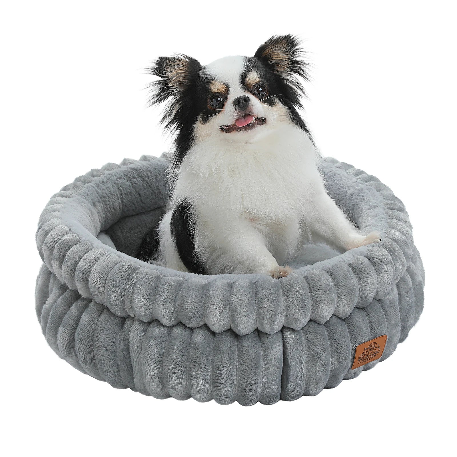 Dog Bed for Medium Dogs Cozy Cat Bed for Indoor Cats Washable Round Pet Bed House with Anti-Slip Bottom Suitable for All Seasons