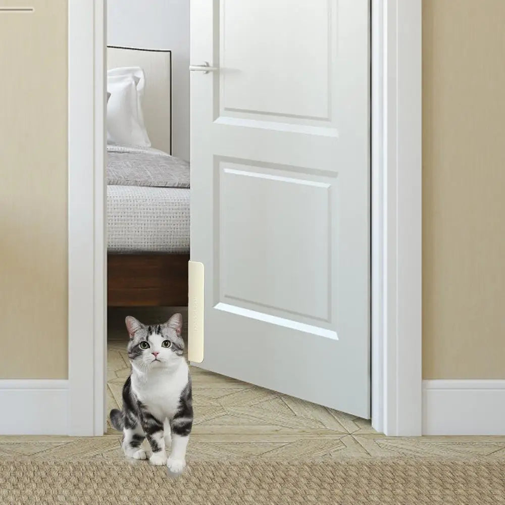 Pet Door Opener Automatic Lockable Entry Training Open Door Hole Tool Without Drilling Easy Installation Removable for Dog Cat