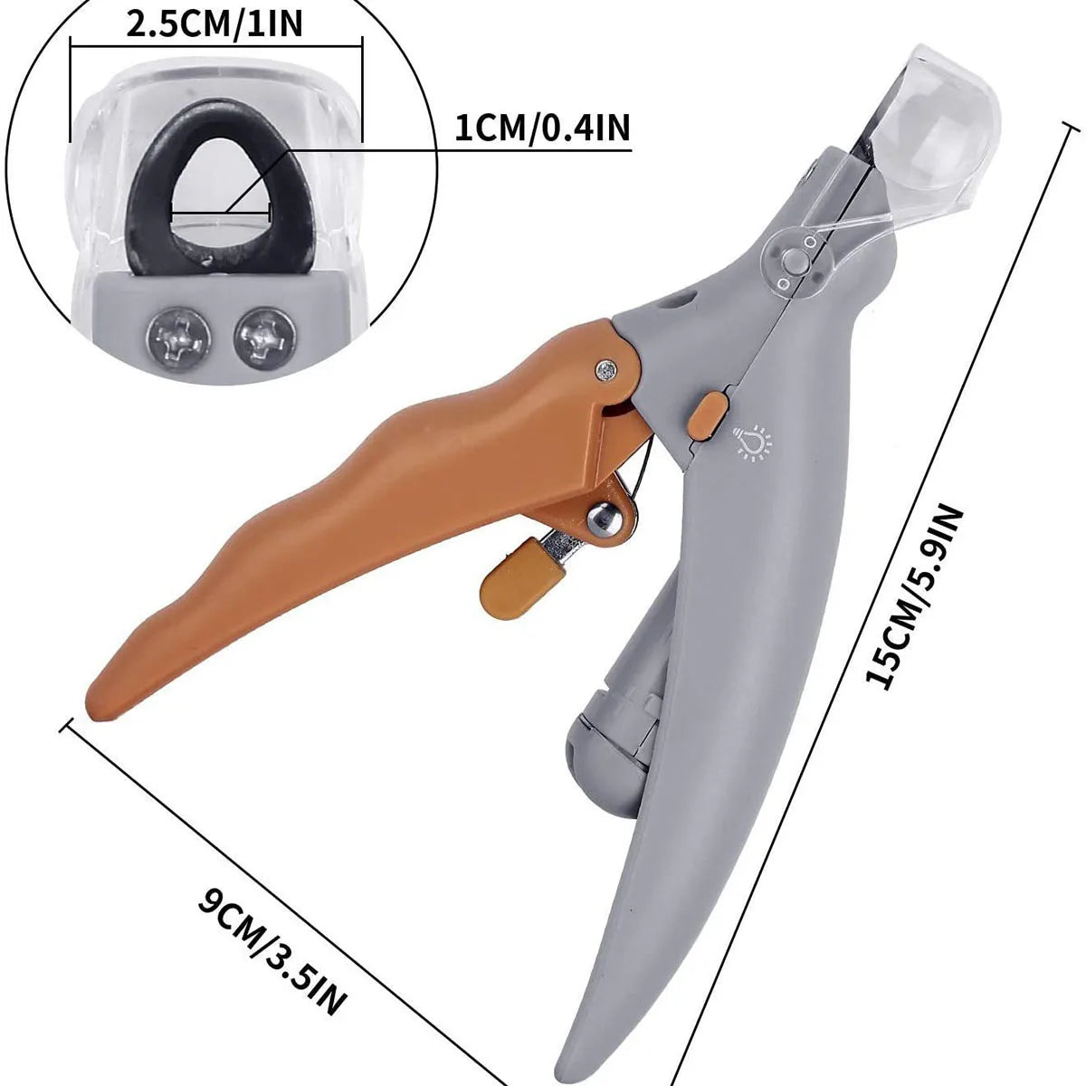 Pet Nail Clipper with LED Light Dog Cat Special Nail Clipper Multifunction Nail Trimmer Pet Cleaning Grooming Supplies