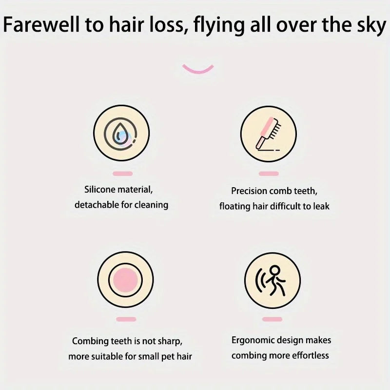 1Pc Detachable Rabbit Massage Hair Removal Comb For Rabbit,Chinchilla,Cat And Groundhog,Hair Grooming Supplies Pet Brush