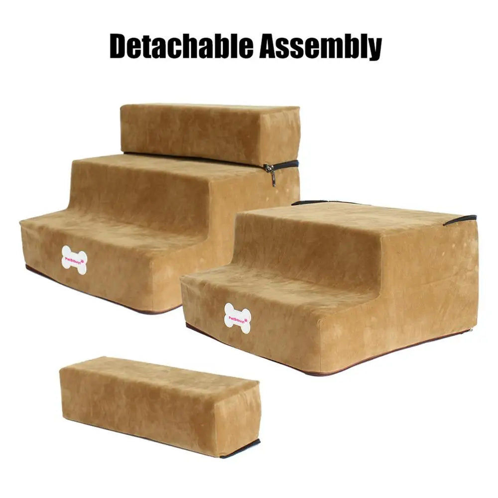 Small Dog Stairs Pet 3 Steps Stairs 30cm Height for Small Dog Cat Ramp Ladder Antislip Removable Dogs Bed Stairs Pet Supplies