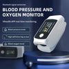 2 In 1 Dual Function Blood Oxygen and Blood Pressure Monitor, Intelligent Bluetooth Finger Pulse Oximeter+Blood Pressure Monitor