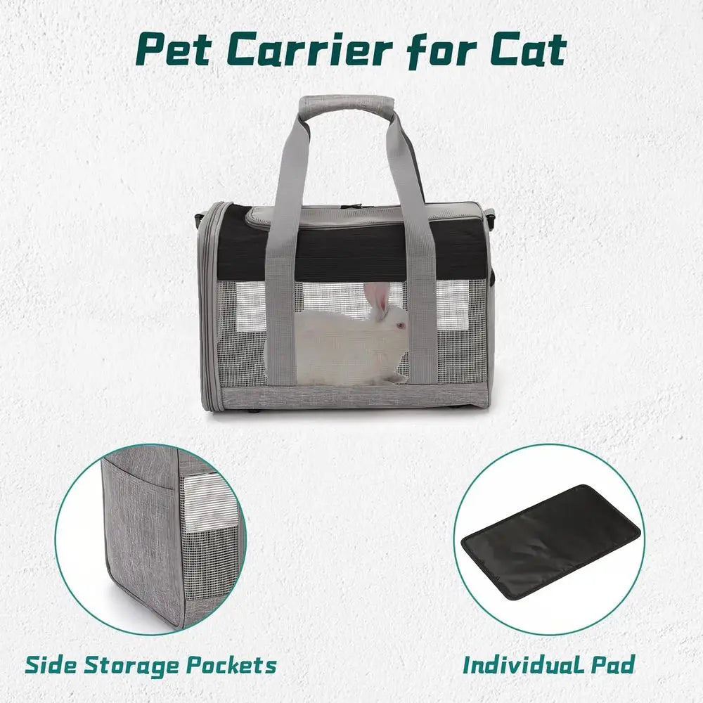 Bunny Carrier for Travel Camping Outdoor, Small Pet Carrier, Guinea Pig Carrier, Breathable Pet Portable Hand Bag for Hamster Bu