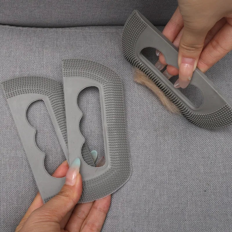 Pet Hair Remover Brush Soft Rubber Brush Scraper Dog Cat Hair Sticky Daily Pet Care Tools Reusable Waterproof Fur Lint Remover
