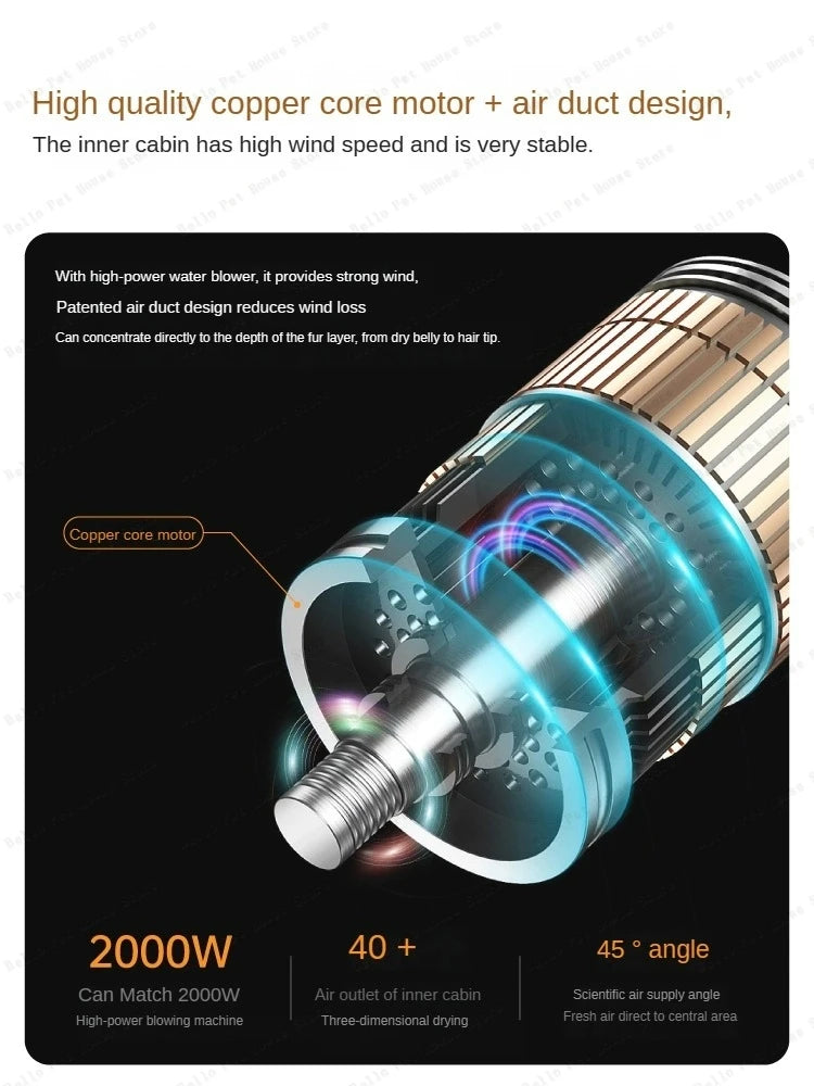 Detached pet drying box Multifunctional cat hair dryer Household water blower for small dogs Large capacity pet drying box