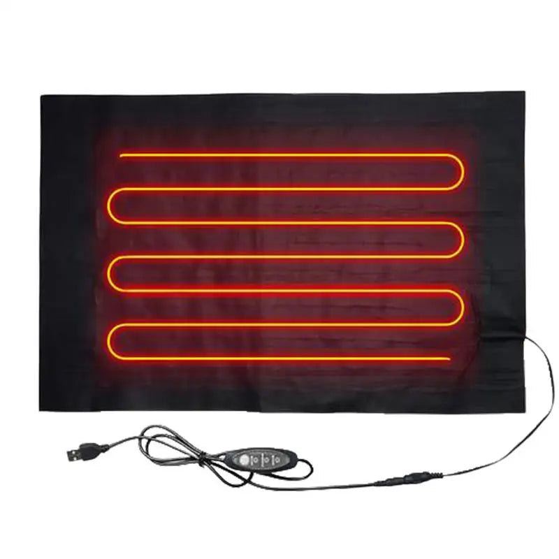 Pet Reptile Heating Pad Temperature Adjustment Dog Heating And Warming Cloth USB Folding Pets Heated Sheet For Winter