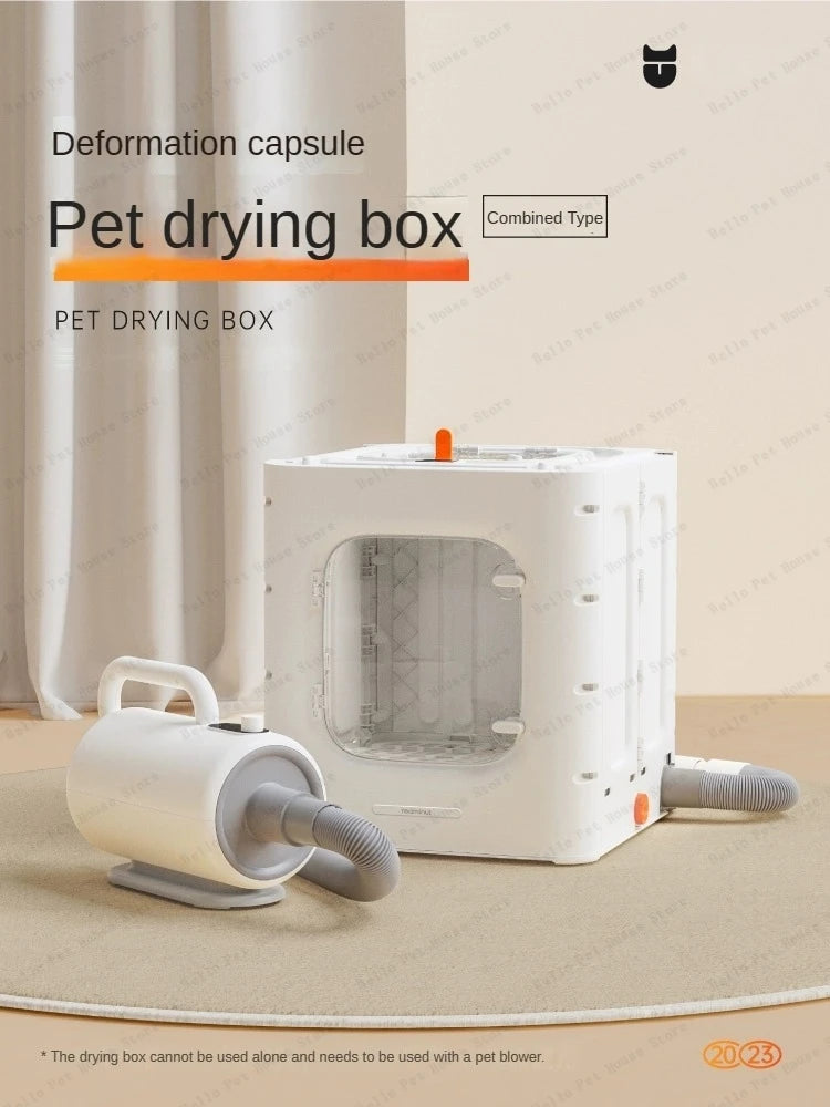 Detached pet drying box Multifunctional cat hair dryer Household water blower for small dogs Large capacity pet drying box