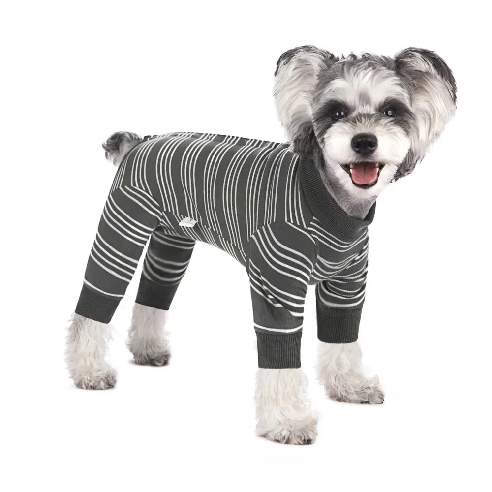 Full Cover Dog Jumpsuit Dog Recovery Suit After Surgery Anti Shedding Bodysuit Pet Claming Pajamas for Small Medium Large Dogs