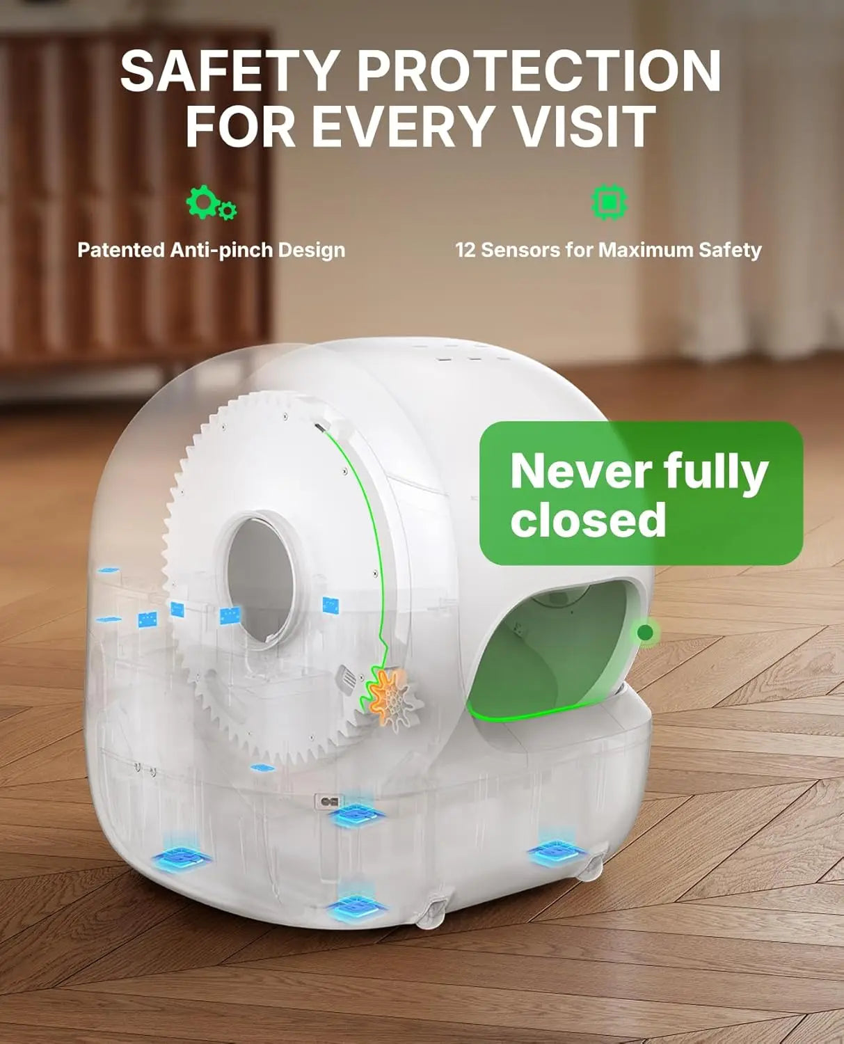 2025 Purobot Max Pro 2 AI-Camera Self Cleaning Cat Litter Box, Extra Large Opening 210° Wide Angle Lens Cat Facial, Customized