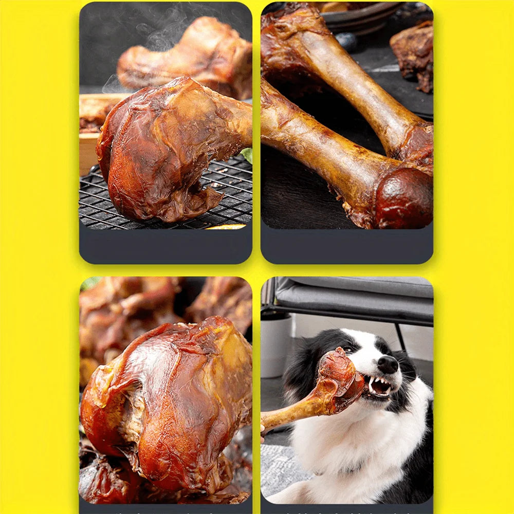 4.23-5.29oz/120-150g 5.12in/13cm Middle Large Cow Bone, All Natural Ingredients, Natural Dog Treats, Healthy, Easily Digestible,