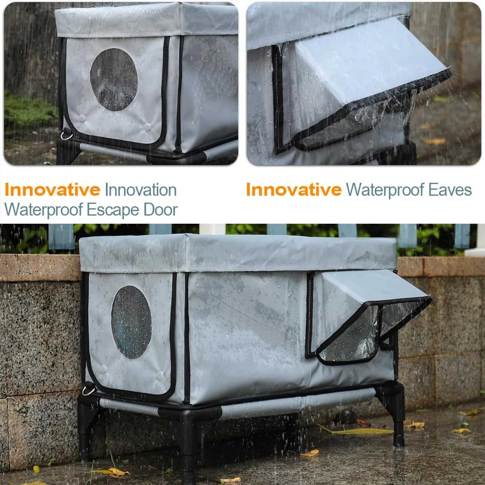 Outdoor Heating Insulation Cat Litter Waterproof Foldable Cat Delivery Room Pet House Reliable Bearing Capacity Pet Products