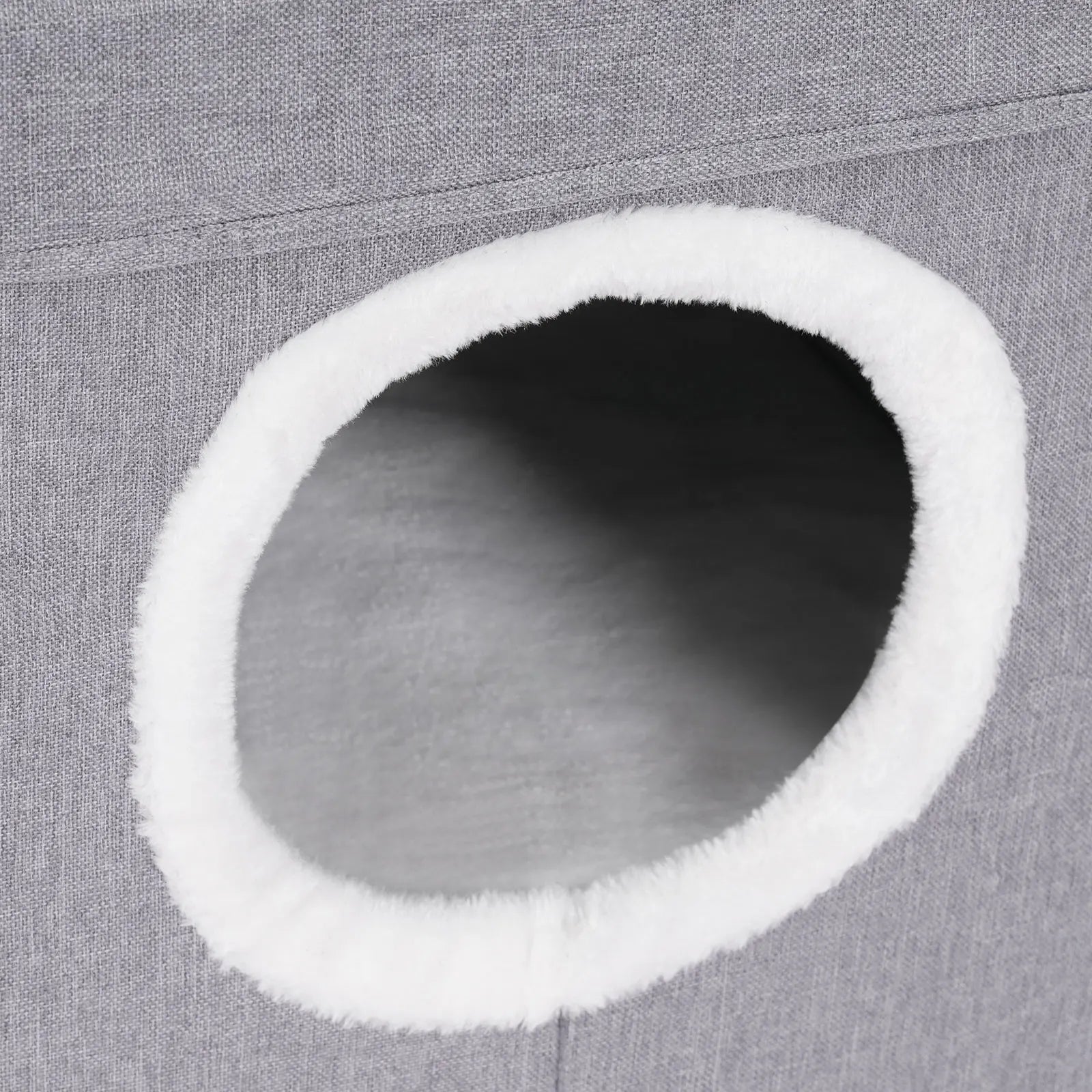 Cat House, Indoor Cat Bed, Cute Modern Cat Apartment, Folding Cat Nest - Grey，for Home Use, Pet Shop