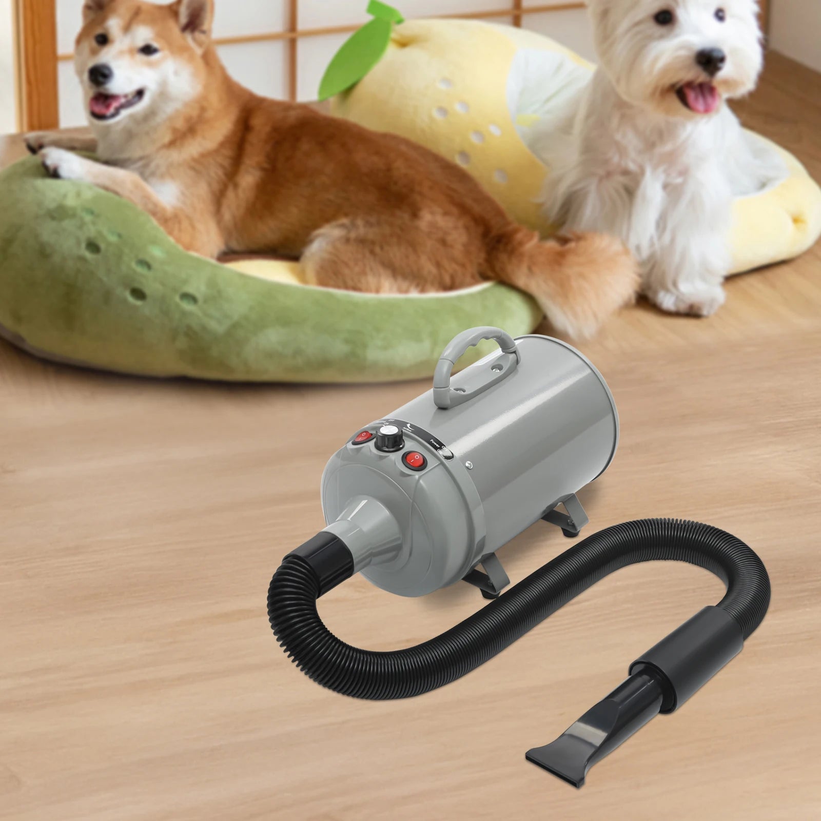 2200w High-Power Dog Blow Dryer Adjustable Wind Speed Cat Hair Dryer Professional Drier Pet Supplies for Pet Hair Grooming