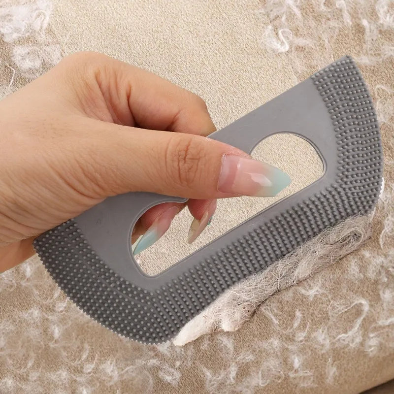 Pet Hair Remover Brush Soft Rubber Brush Scraper Dog Cat Hair Sticky Daily Pet Care Tools Reusable Waterproof Fur Lint Remover