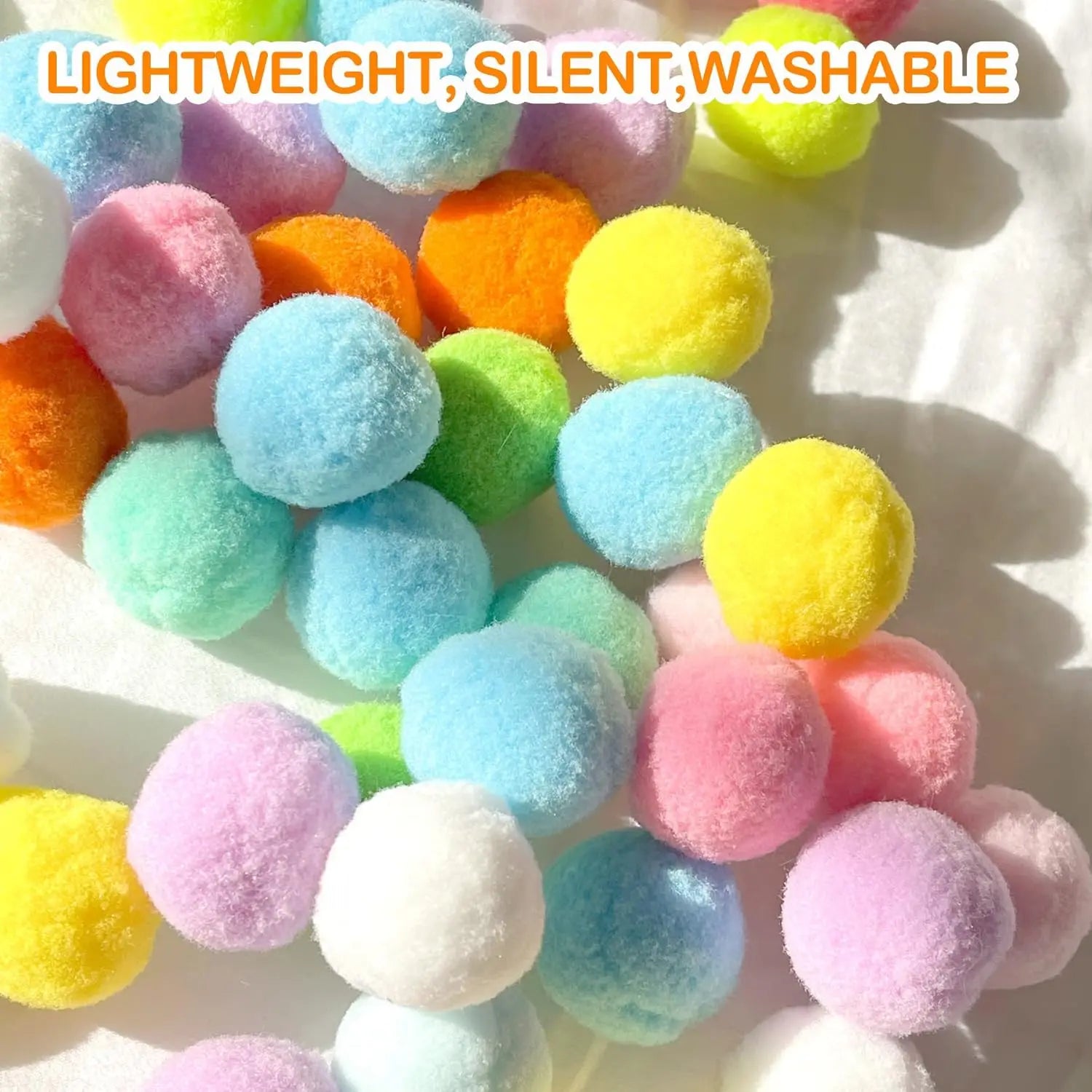 31Pcs Cat Ball Launcher Toy with Fuzzy Balls for Interactive Play, Fun Indoor Cat Toys