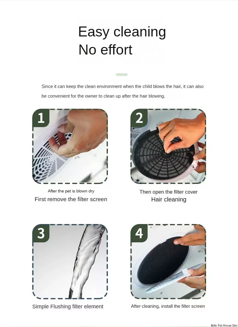 Household Pet Drying Box Pet Water Blower and Hair Dryer Box Pet Dry Room Cat and Dog Dryer Multifunctional Pet Hair Dryer