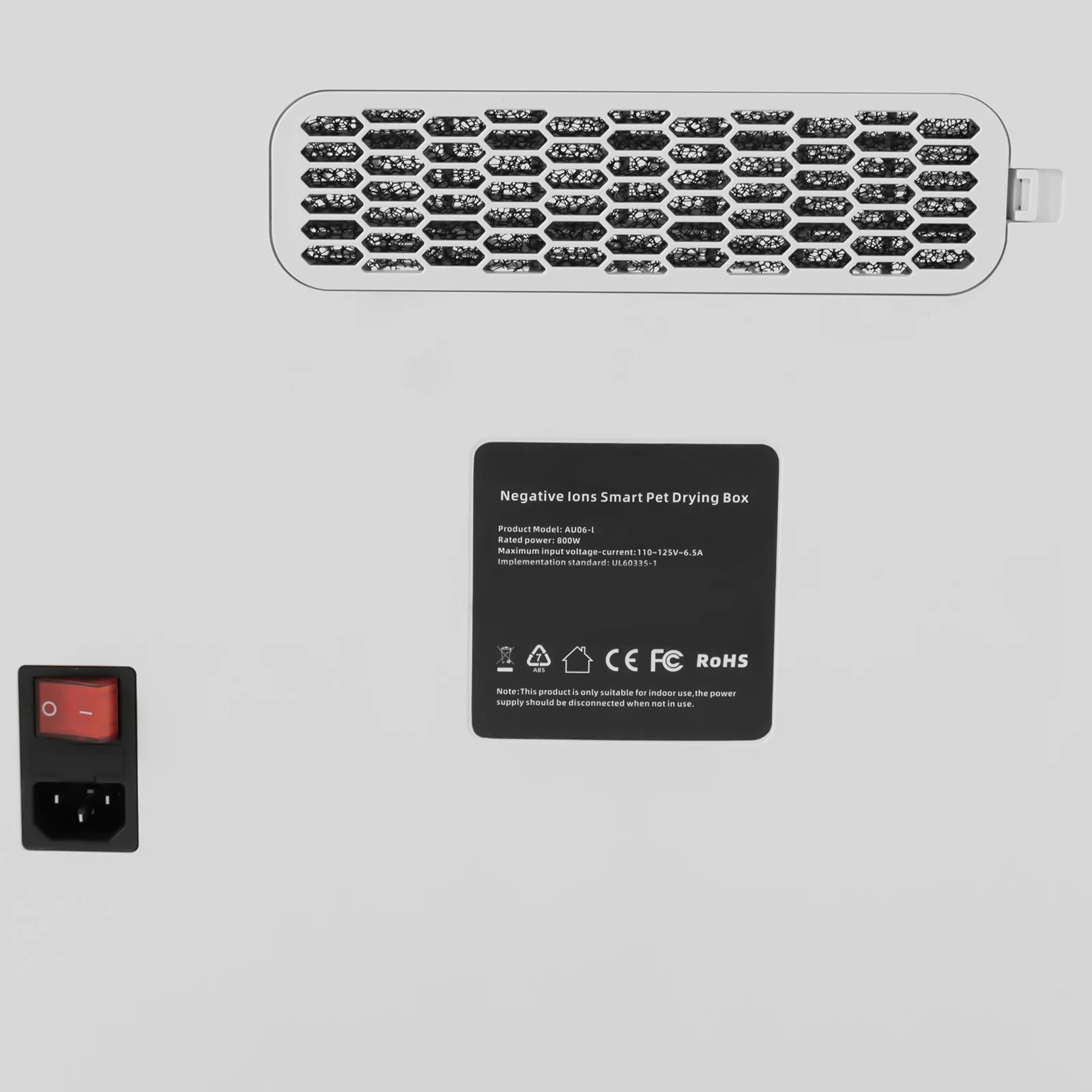 800W Pet Dryer Box Pet Grooming Hair Dryer Pet Force Dryer for Pet Hair Drying and Sanitizing Sterilization for 2-3 Cats