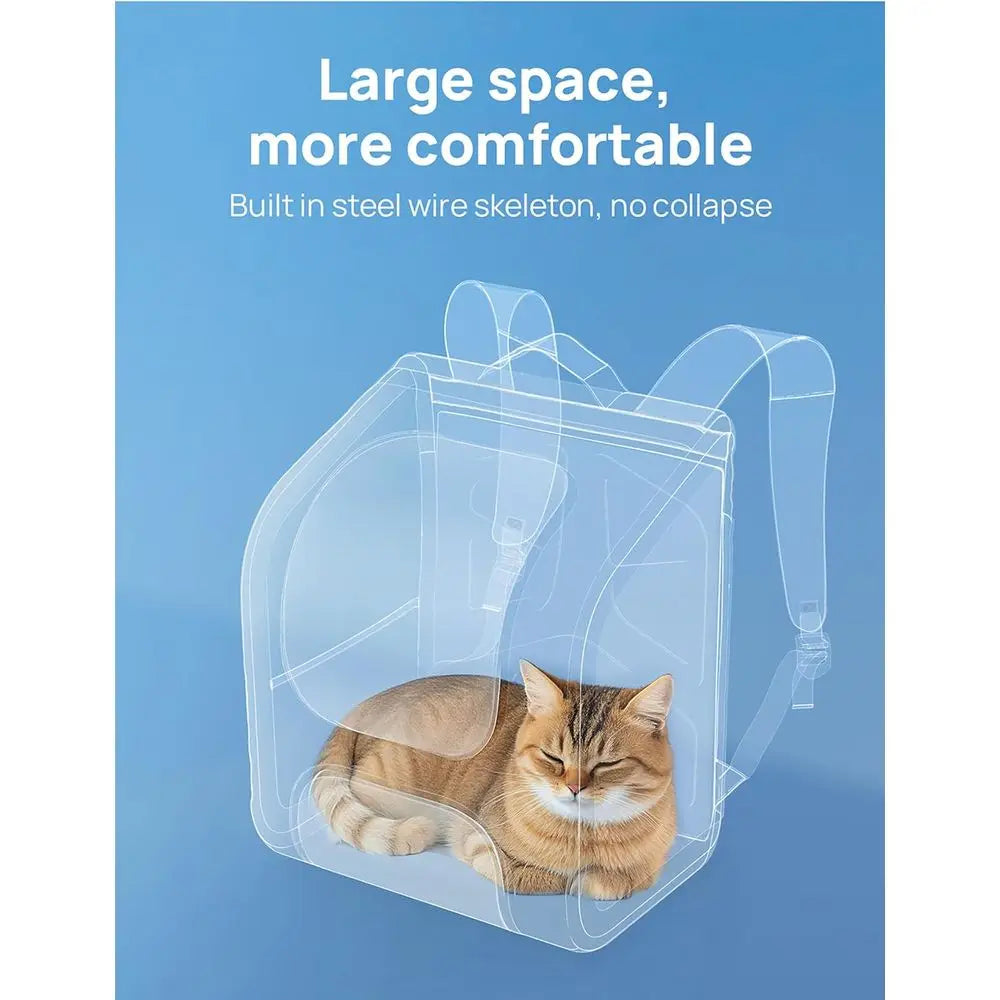 Expandable Large Breathable Cat Bubble Backpack Carrier, Ideal for Travel, Hiking, Shopping, and Vet Visits, Green