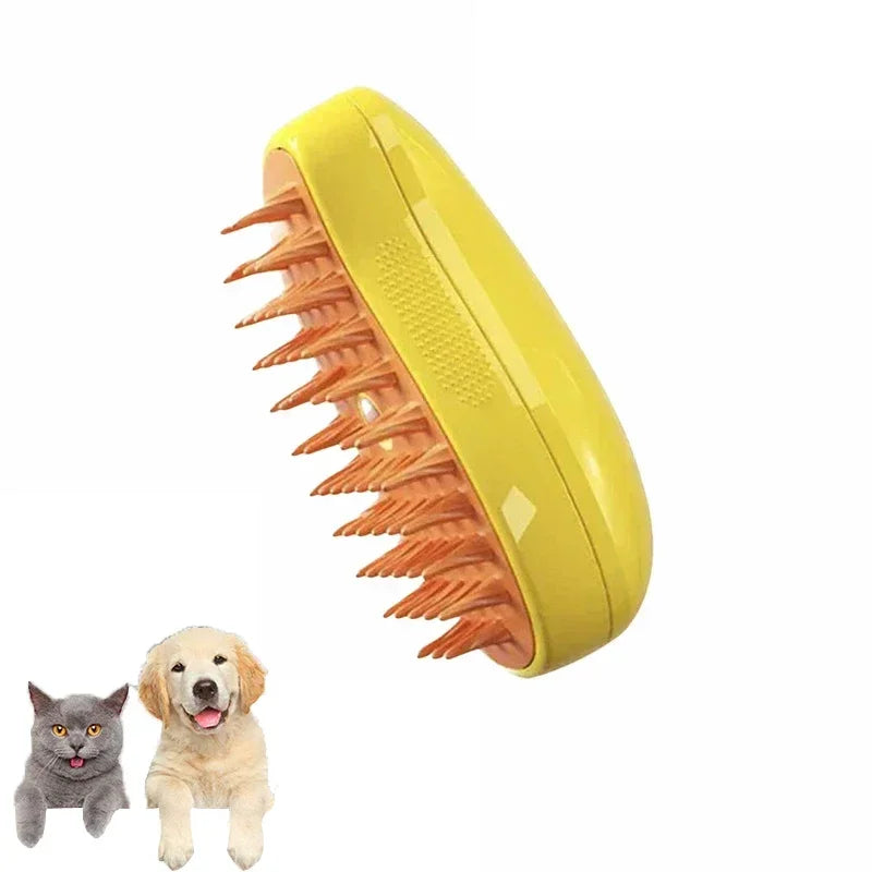 Pet Steam Brush Cat Dog Cleaning Steamy Spray Massage Beauty Comb 3 in 1 Hair Removal Grooming Supplies Pets Accessories