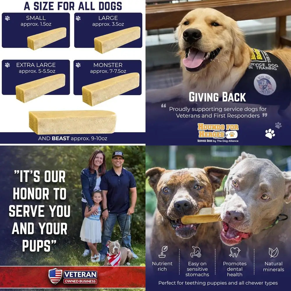 . Himalayan Yak Cheese Dog Chews, Large - 8 Pack, 100% Natural & Healthy, Lactose-Free, Long-Lasting Dog Treats, Premium Yak Mil