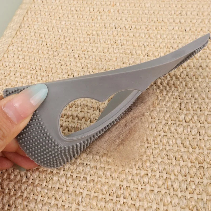 Pet Hair Remover Brush Soft Rubber Brush Scraper Dog Cat Hair Sticky Daily Pet Care Tools Reusable Waterproof Fur Lint Remover