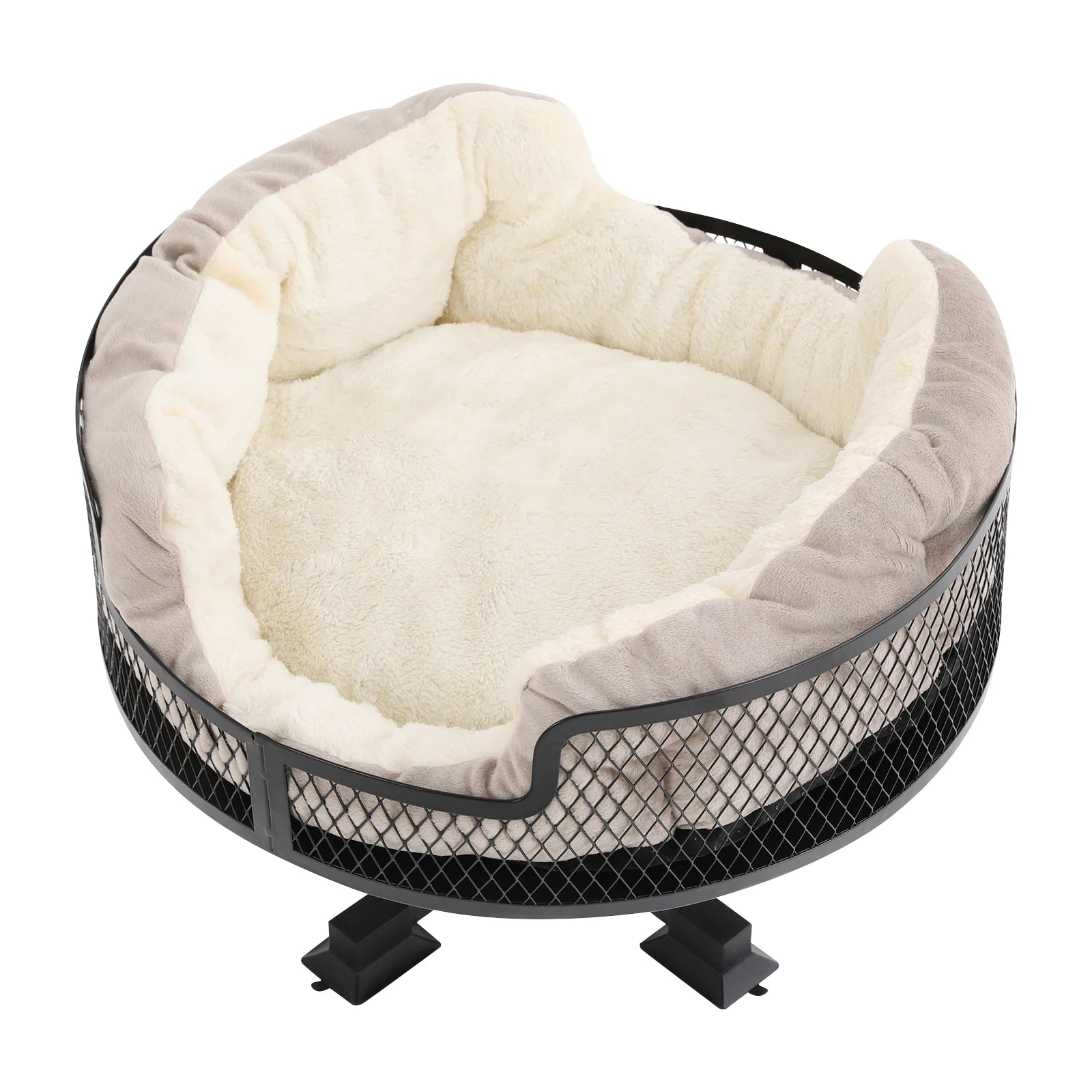 Portable Stainless Steel Elevated Cat Desk Bed 22.05 Lbs Weight Capacity Or Small Cats And Dogs