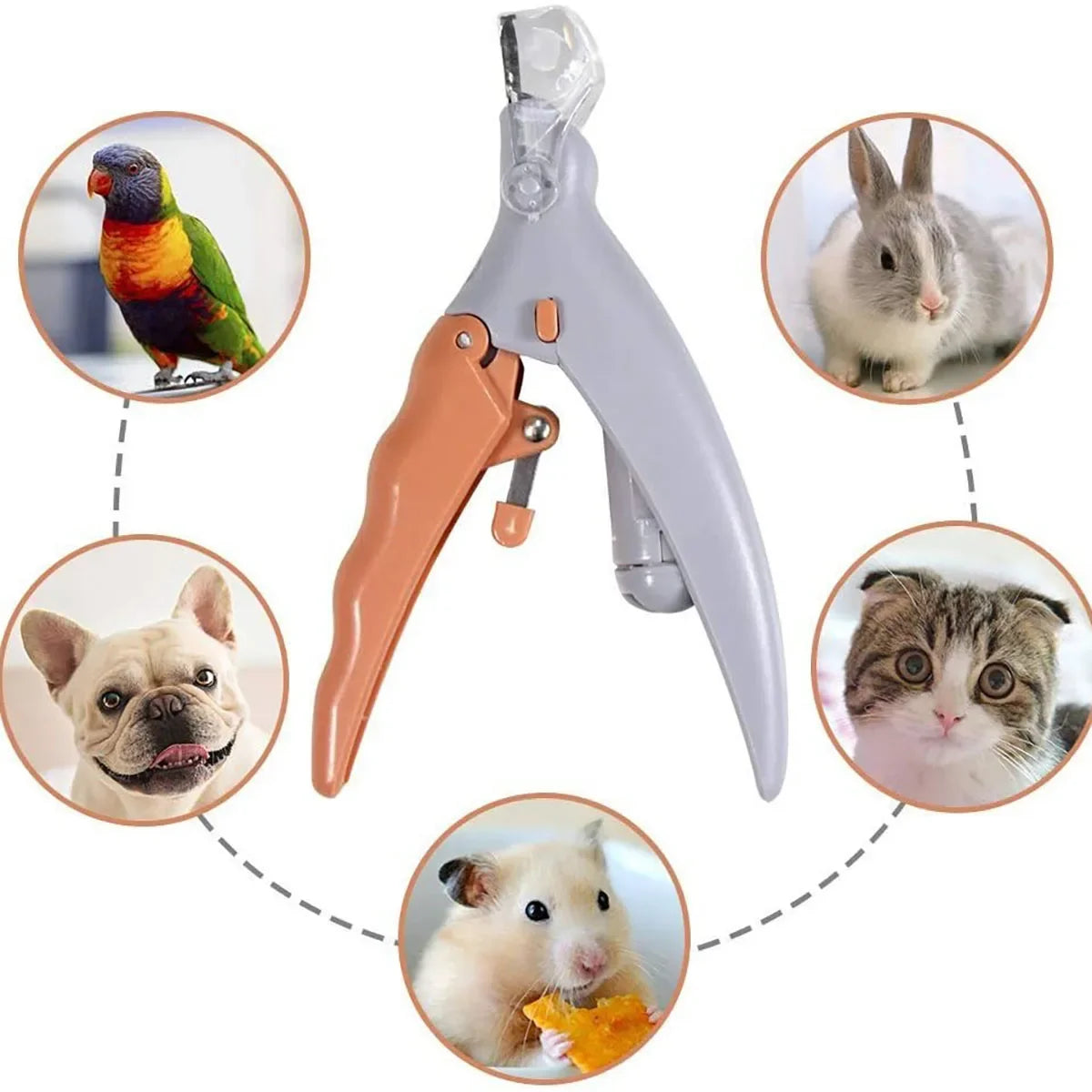 Pet Nail Clipper with LED Light Dog Cat Special Nail Clipper Multifunction Nail Trimmer Pet Cleaning Grooming Supplies