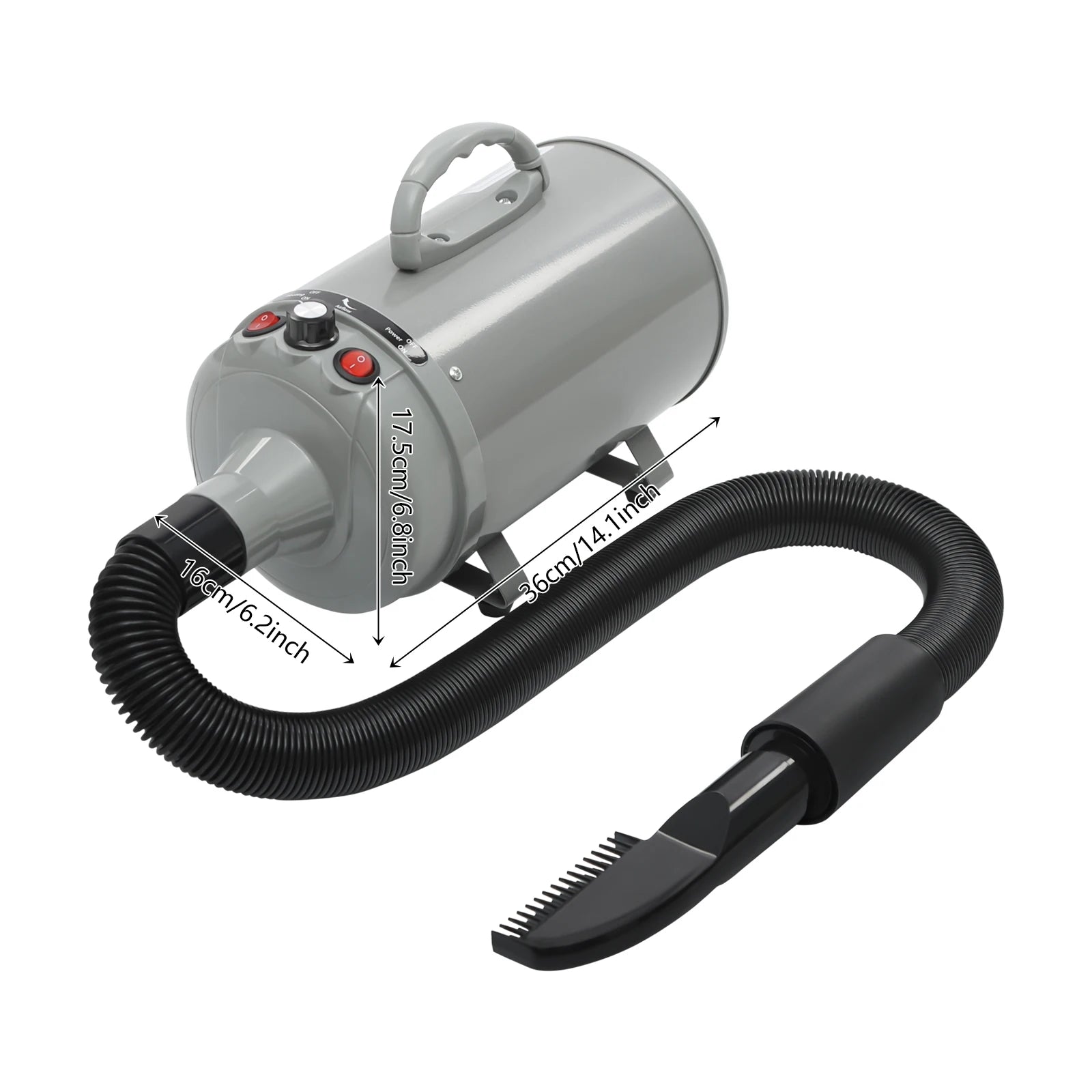 2200w High-Power Dog Blow Dryer Adjustable Wind Speed Cat Hair Dryer Professional Drier Pet Supplies for Pet Hair Grooming