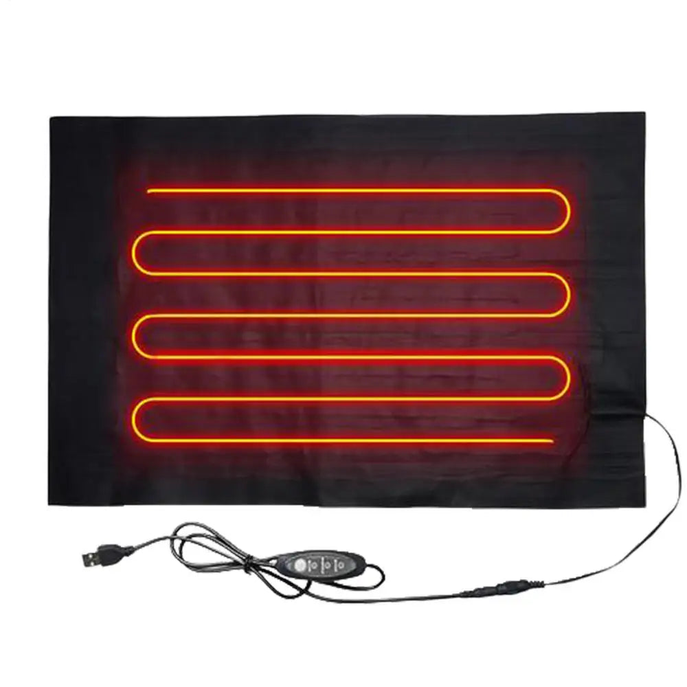 Pet Reptile Heating Pad Temperature Adjustment Dog Heating And Warming Cloth USB Folding Pets Heated Sheet For Winter