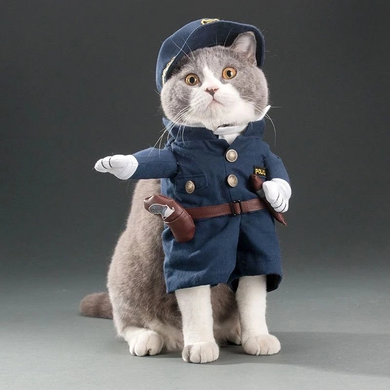 Funny Cat Clothes Dog Cat Cosplays Clothes Pet Jumpsuit Suit Dog Dress Chihuahua French Bulldog Dog Outfits Clothing