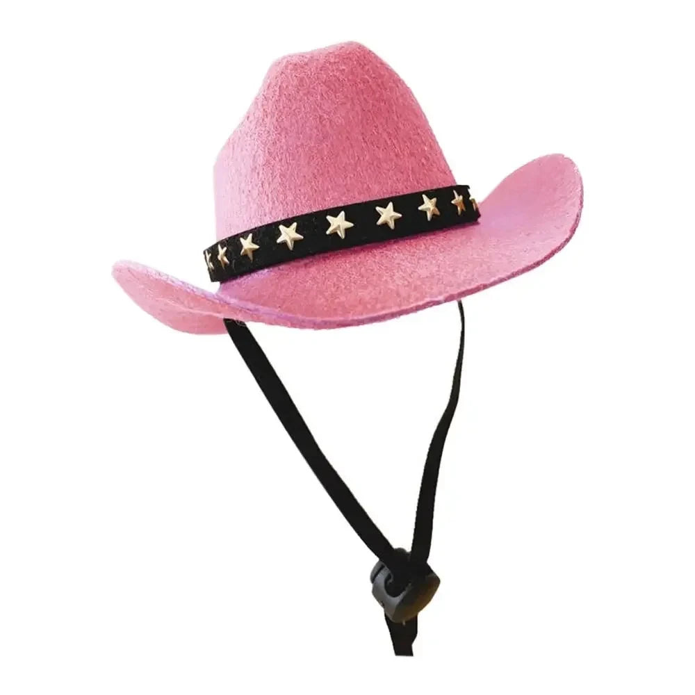 One Piece Pet Cat Hat Star Cowboy Hat Pet Supplies Adjustable Cat Costume Top Hat Headwear Pet Hat Cat Hat Pet Sun Hat Cat