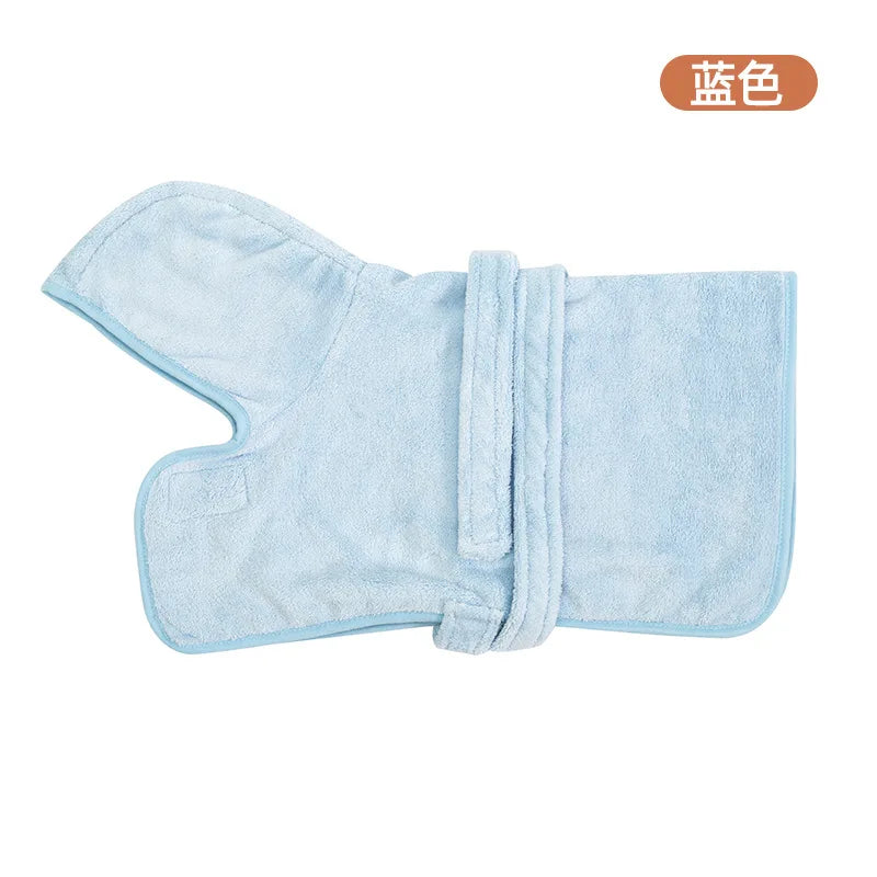 Quick Drying Soft Pet Bath Towel Robe Absorbent Soft Pet Bathrobe Dog Bath Towel for Small Medium Dogs and Cats