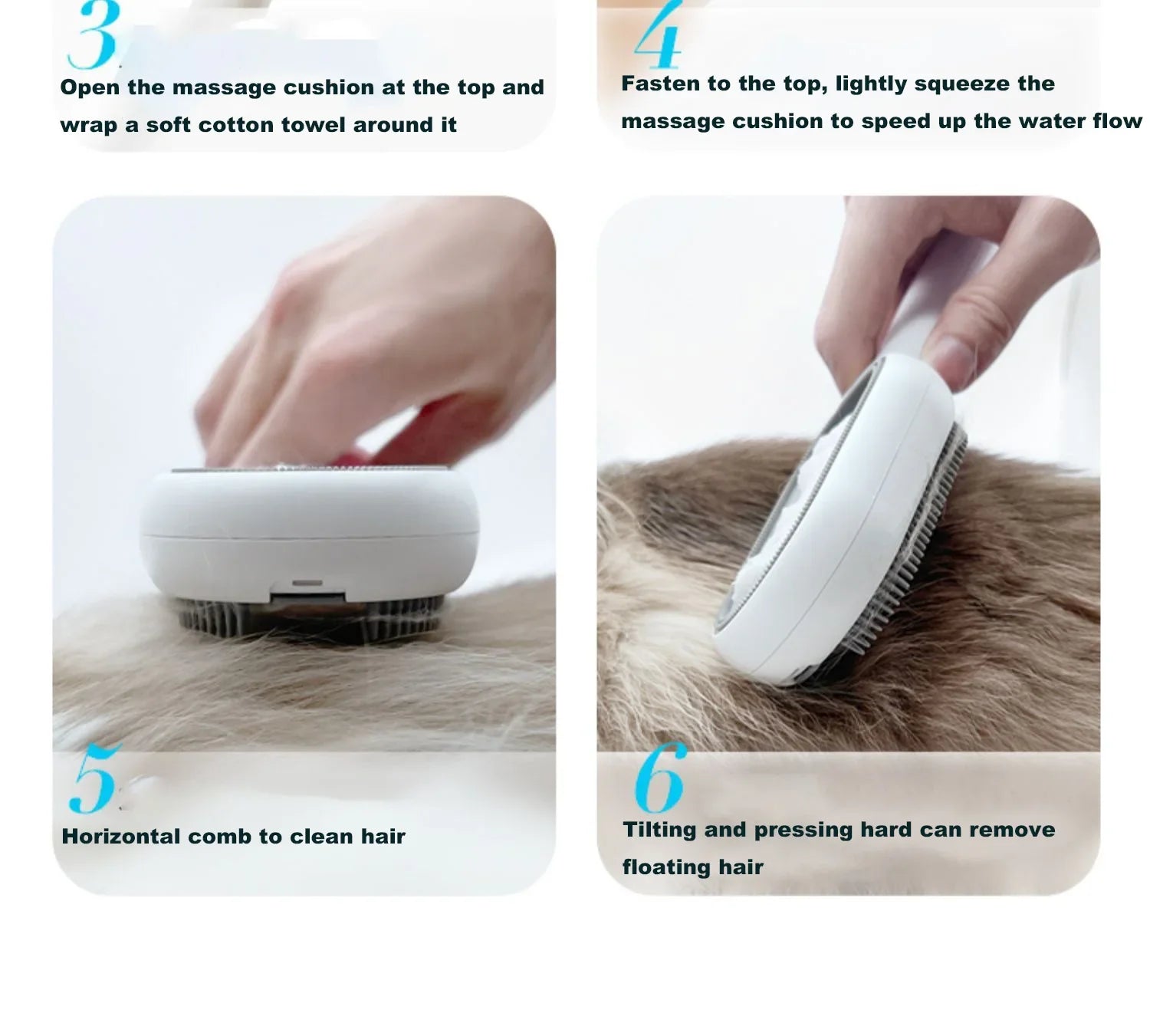 Pet Products Cat Comb for Cats Pet Hair Remover Brush Dog and Cat  Brush Accessories dogs Animal Cat Massage Grooming Wool Brush