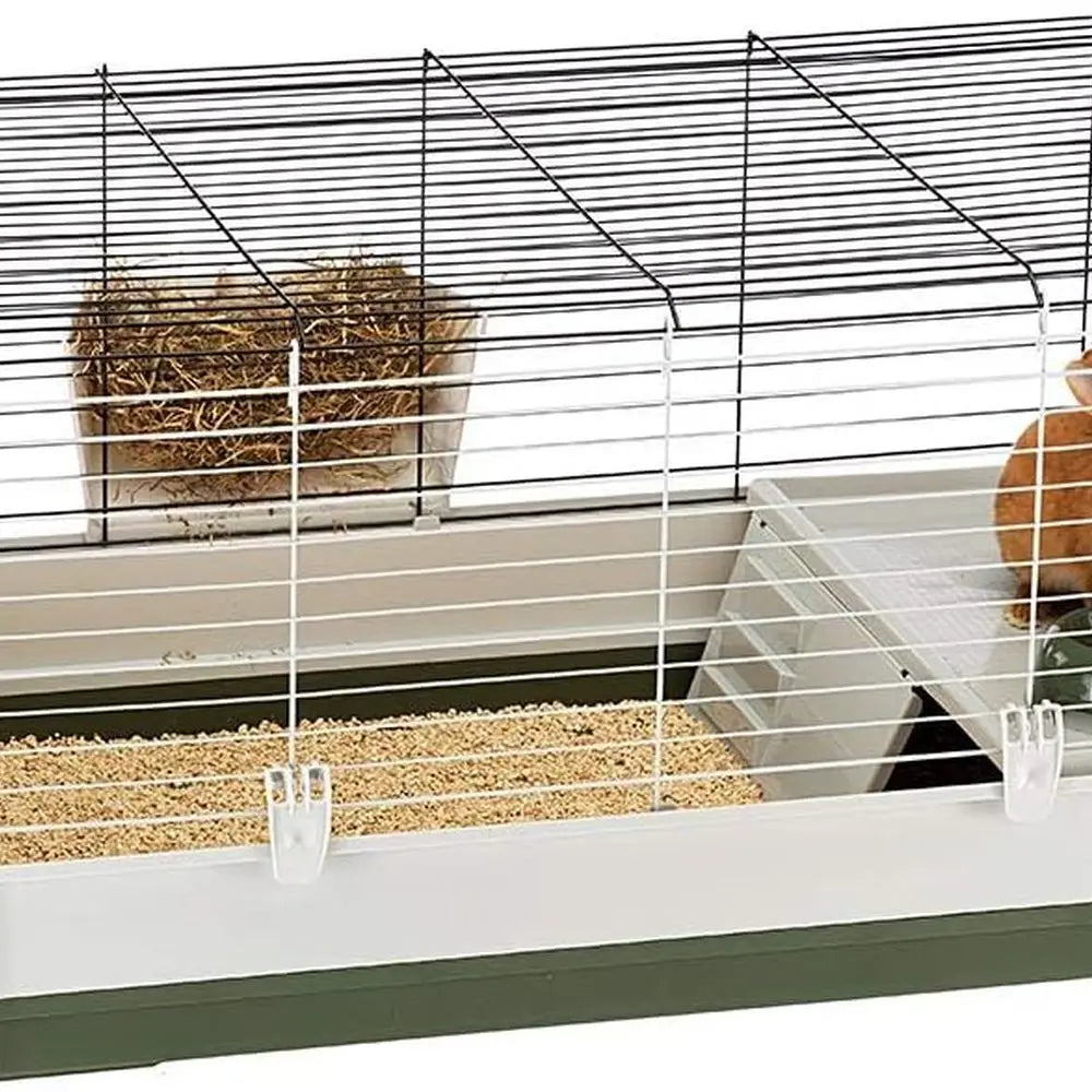 Krolik Green Rabbit Cage Deluxe | Rabbit Cage Includes All Accessories & Measures 39.4L x 23.6W x 19.7H & Includes All Accessori