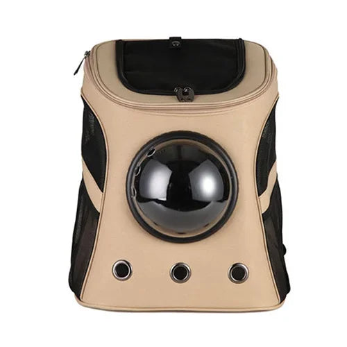 Large Capacity Pet Carrier Premium Canvas Space Capsule Kitten Cat Dog Carrier Backpack Outdoor Puppy Pet Travel Bag Breathable