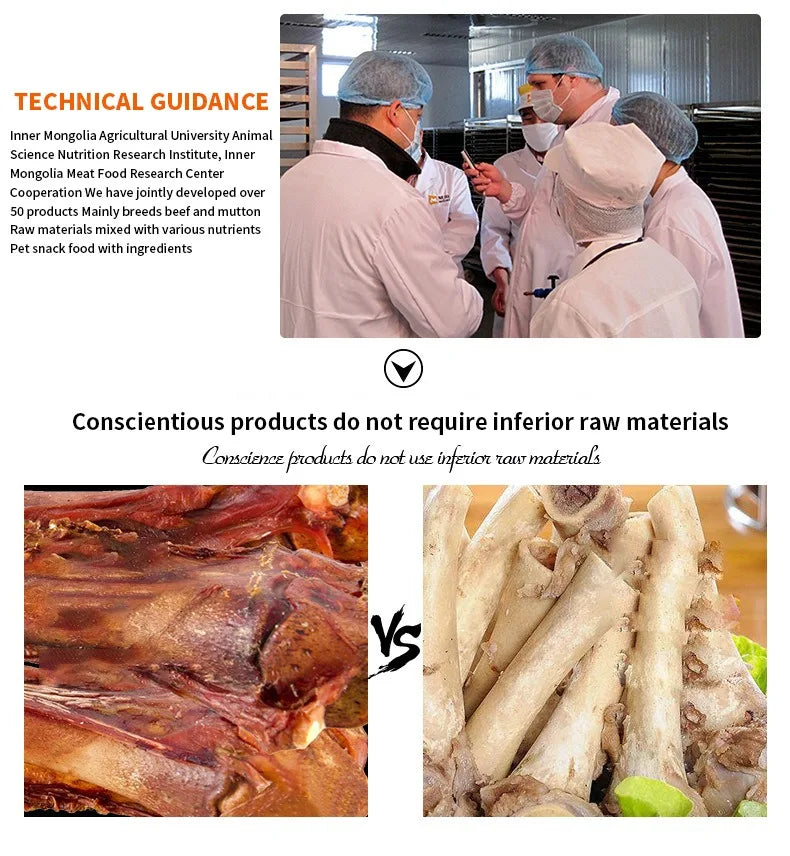 Pet Dog Snacks Crispy Beef Stick Bone Large Size Grinding Teeth Snacks Delicious Nutritious Meat Flavorful Bone Crispy Pet Food