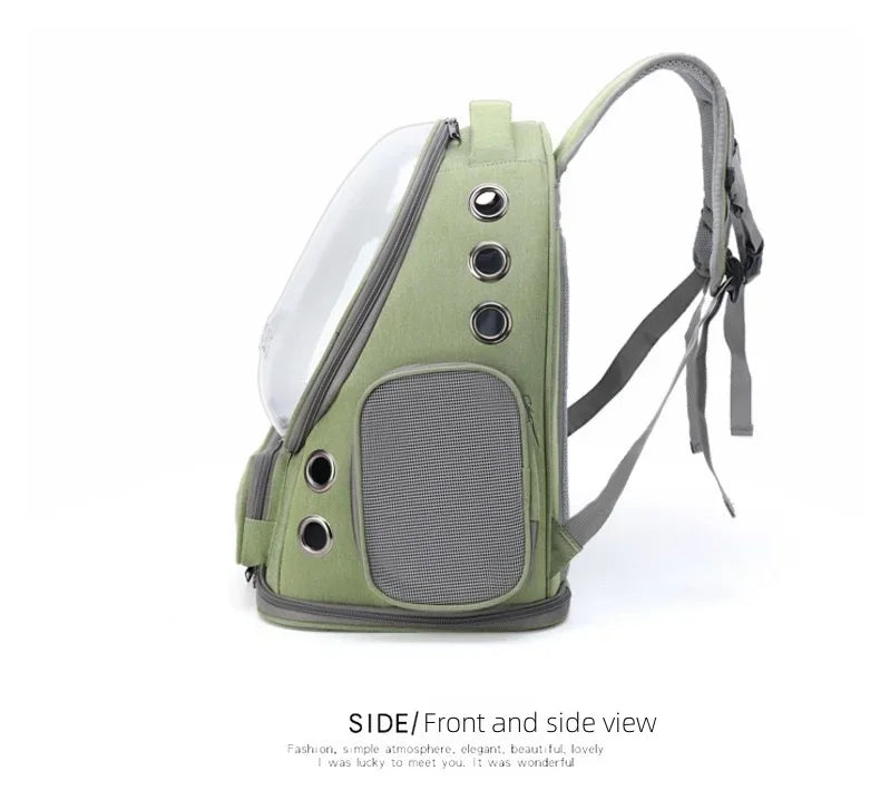 Transparent Pet Carrier Backpack Ideal Cat Accessories Outdoor Pet Shoulder Bag Breathable Pet Supplies With Ample Ventilation