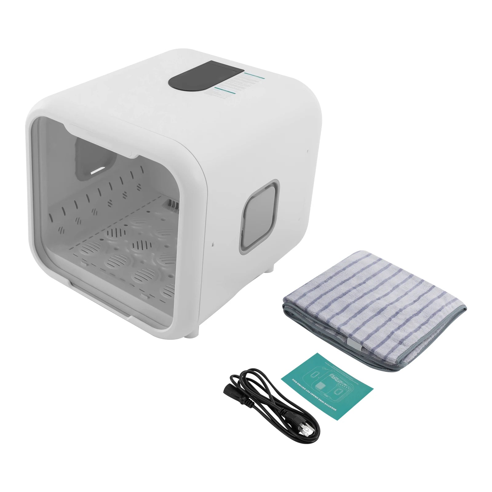 800W Pet Dryer Box Pet Grooming Hair Dryer Pet Force Dryer for Pet Hair Drying and Sanitizing Sterilization for 2-3 Cats
