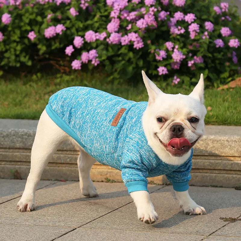 Manufacturer Customizes French Bulldog, Pug, Dog, Cat, Pet Clothes, Autumn and Winter Sweatshirts, Two-Legged Clothing Supplies, Yarn