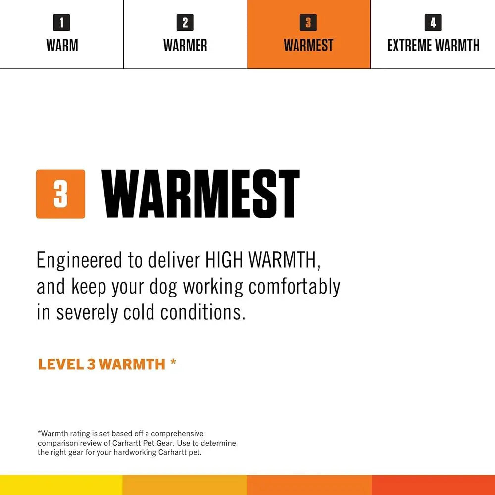 Carhartt Firm Duck Dog Chore Coat, Insulated Weather Resistant Jacket for Cold and Windy Conditions, Hunter Orange, X-Large